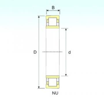 ISB NU 2308 cylindrical roller bearings