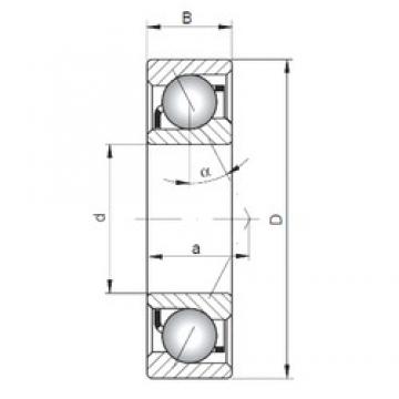 ISO 7307 A angular contact ball bearings