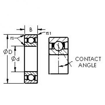 AST 7217C angular contact ball bearings